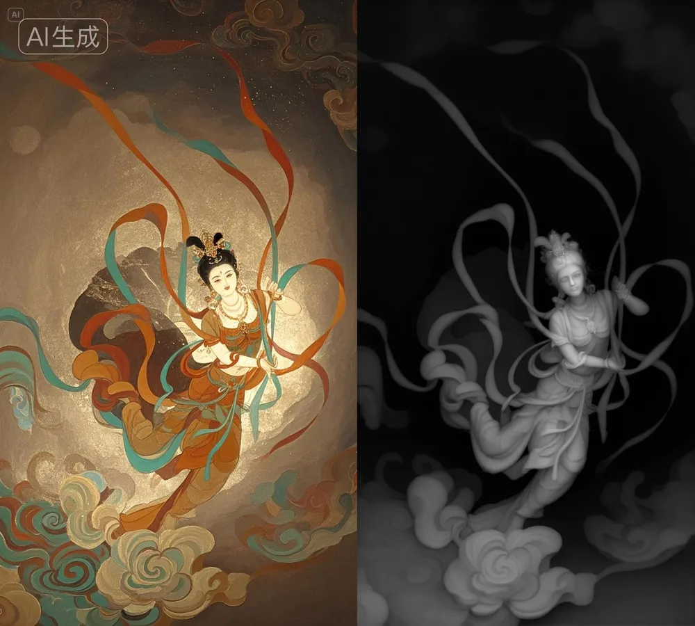 3D浮雕灰度图转化-工作流-墨沫-LiblibAI