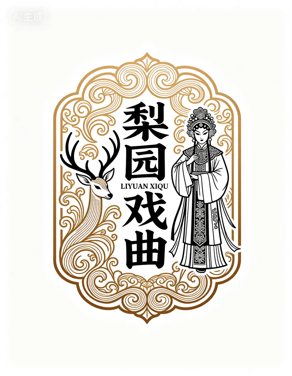 miluo丨线构成logo设计丨回纹风-工作流-迷落之境-LiblibAI